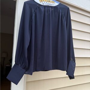 Ann Taylor Midnight Blue Blouse